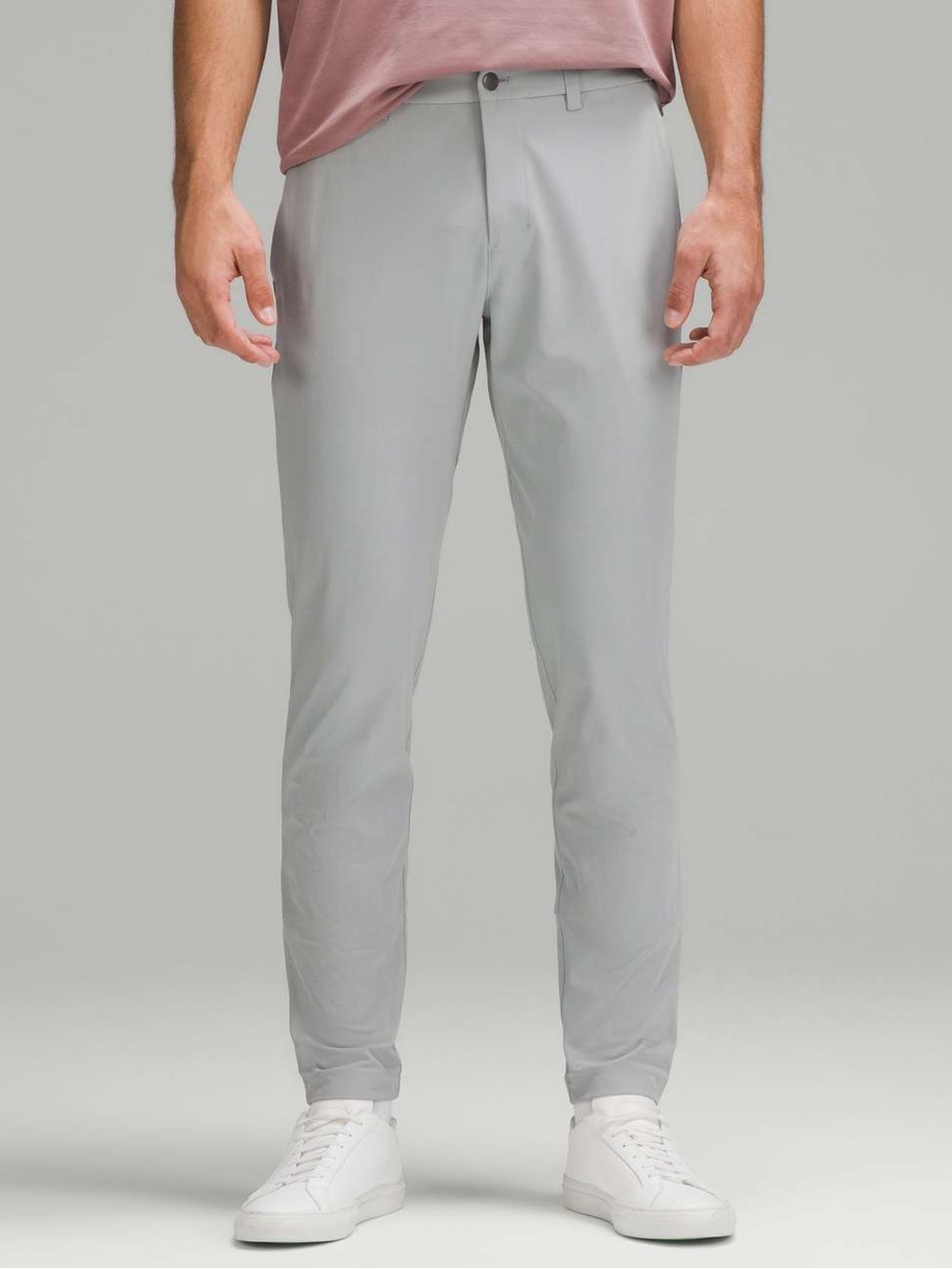 Lululemon Mens ABC Slim-Fit Trouser 30” Warpstreme Silver Drop Size 38